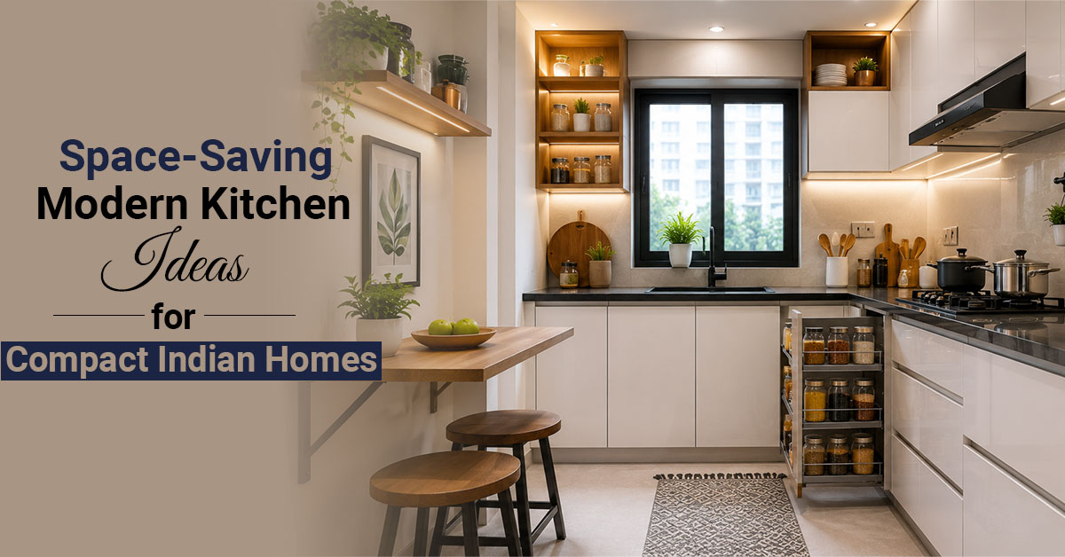Space-Saving Modern Kitchen Ideas for Compact Indian Homes