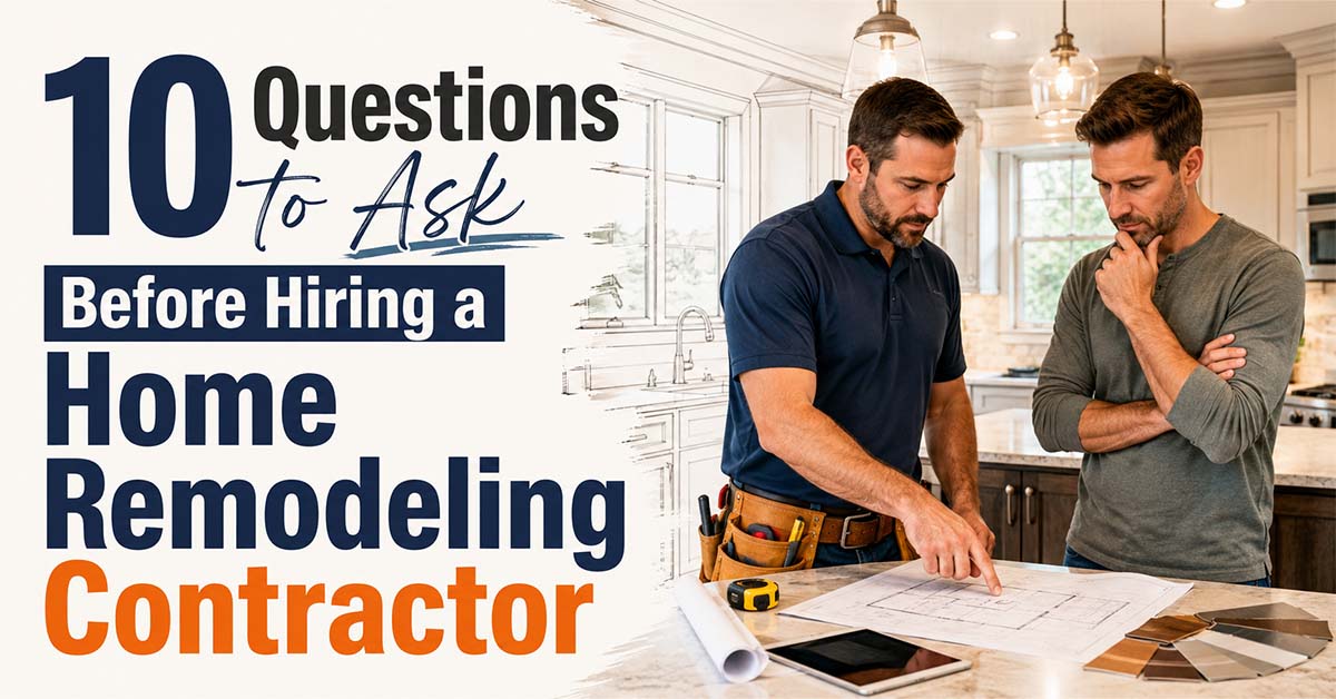 10 Questions to Ask Before Hiring a Home Remodeling Contractor